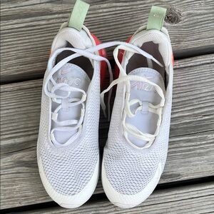 Nike White and Coral Sneakers